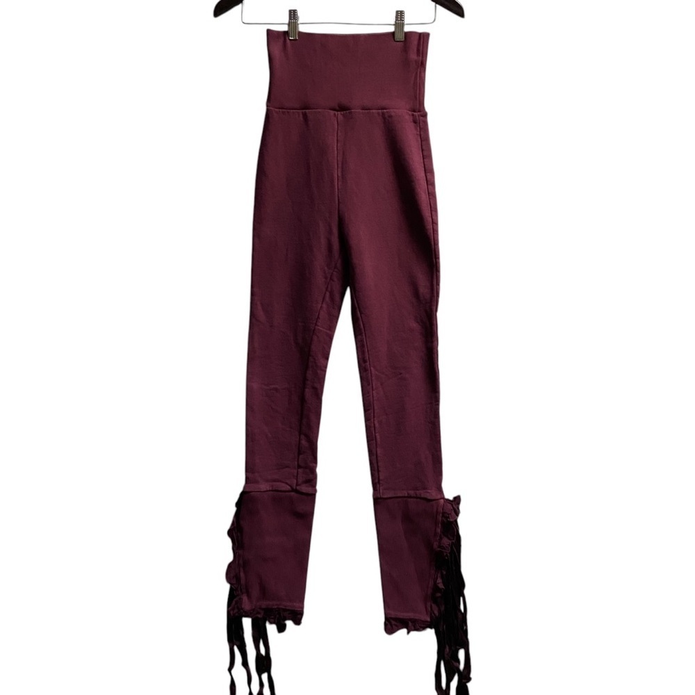 Brognano high waisted 100% cotton jogger lace leggings Sz XS